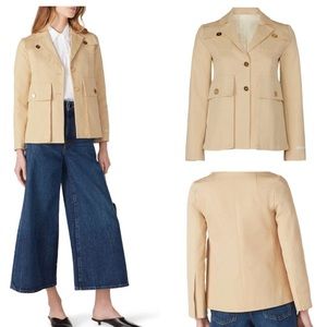 Patou Jean Patou Cropped Cotton Safari Jacket Size 42